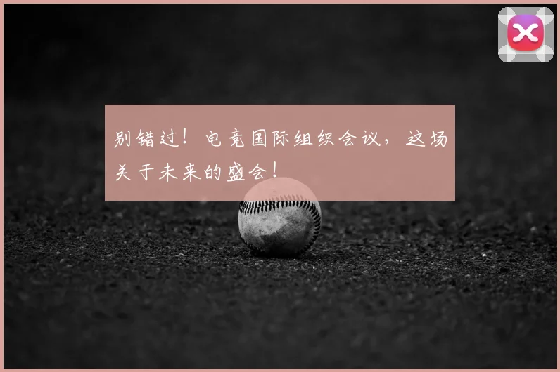 别错过！电竞国际组织会议，这场关于未来的盛会！