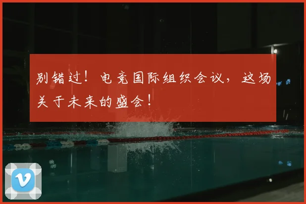 别错过！电竞国际组织会议，这场关于未来的盛会！